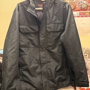 Bass Men's Black Military Jacket